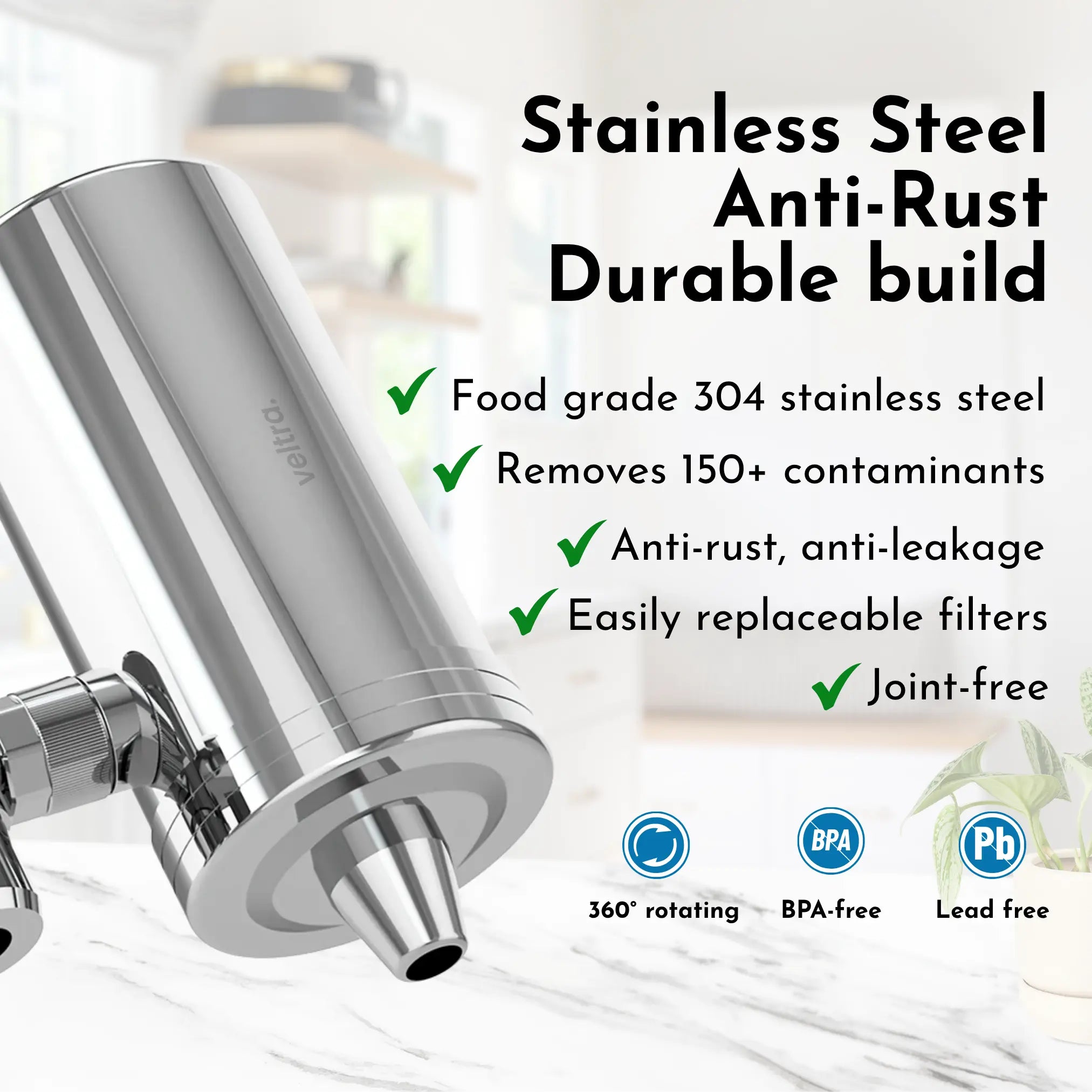 Veltra AquaPure Tap Water Purifier Replacement Filters