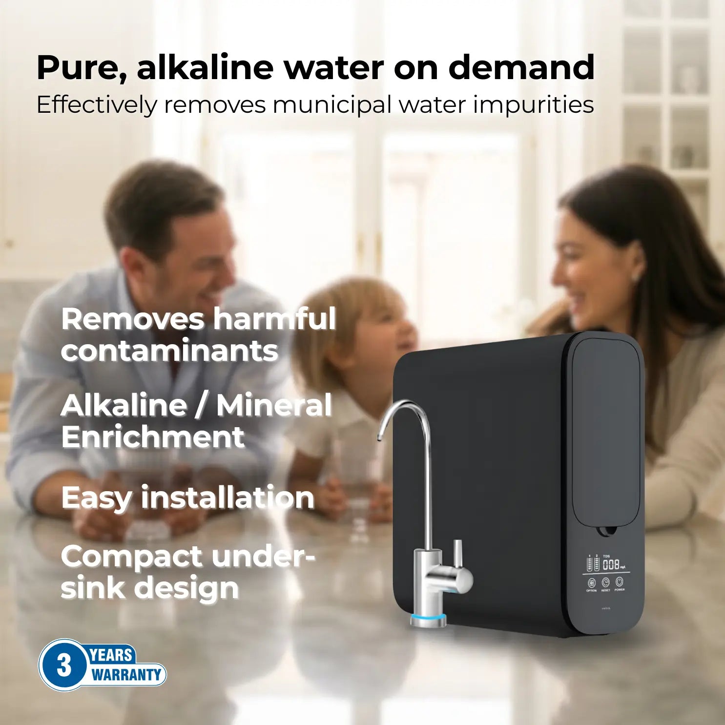 A8 Alkaline Reverse Osmosis Under-Sink Water Filter