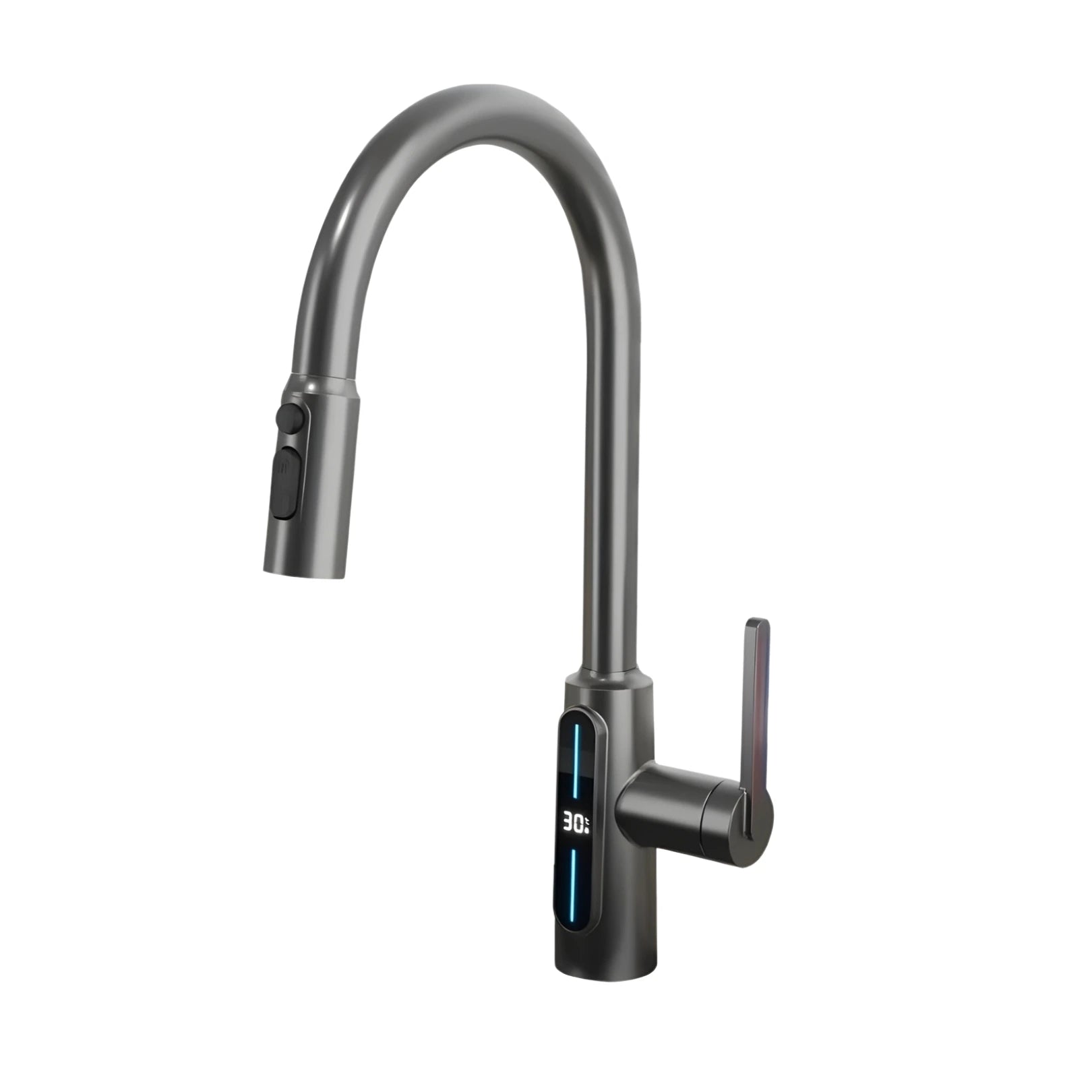 Kona Pull-Down Kitchen Tap With Temperature Display