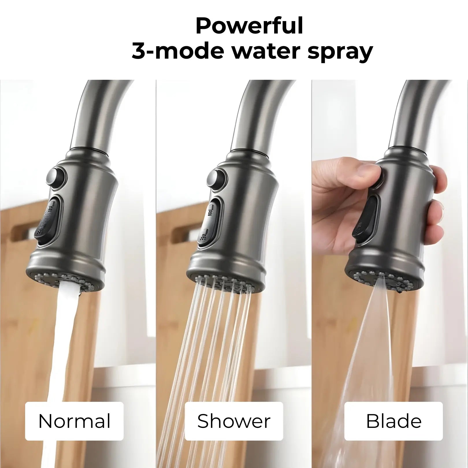 Manu Touchless Pull-Down Kitchen Tap