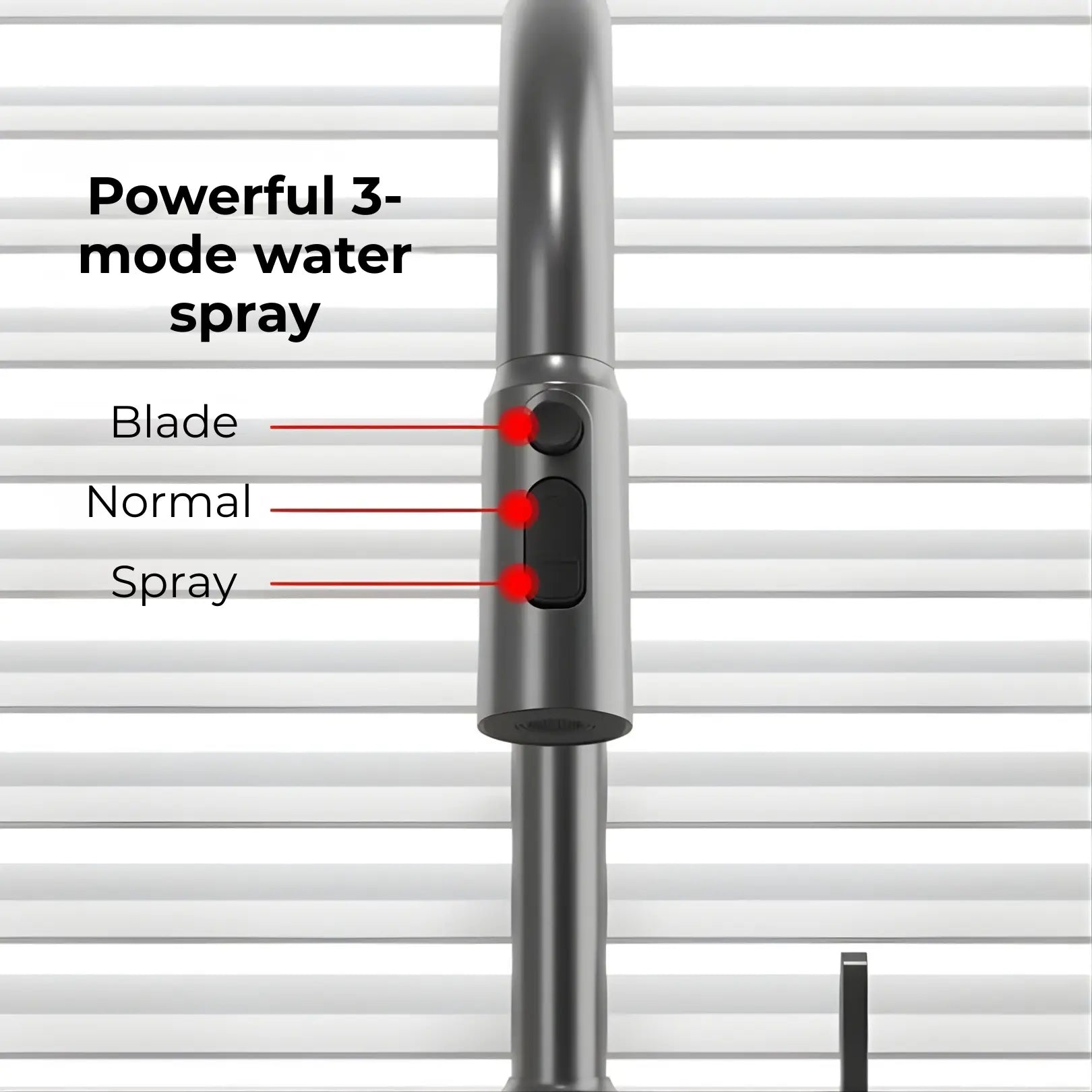 Kona Pull-Down Kitchen Tap With Temperature Display