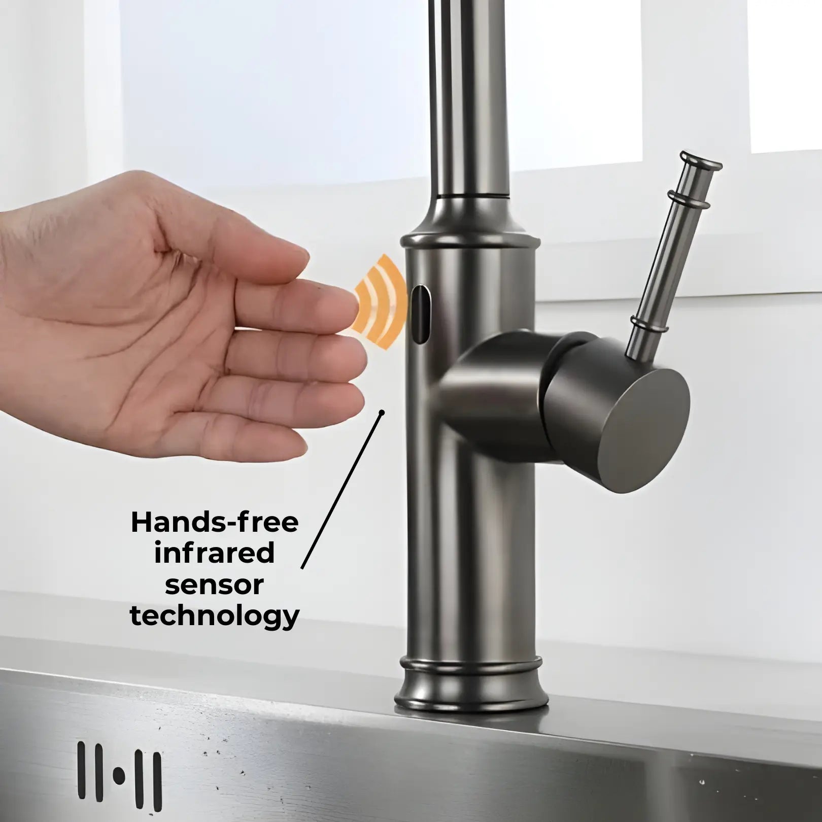 Manu Touchless Pull-Down Kitchen Tap