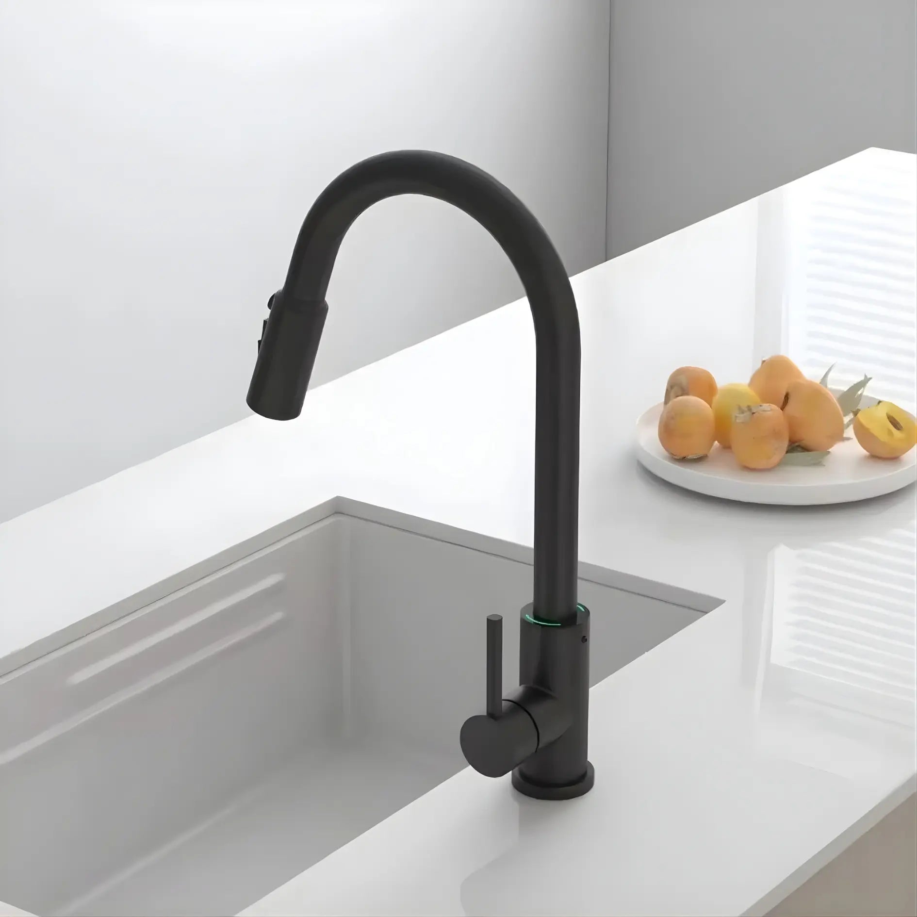 Mulle Pull-Down LED Temperature Display Kitchen Tap