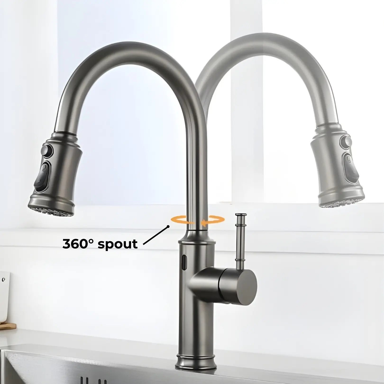 Manu Touchless Pull-Down Kitchen Tap
