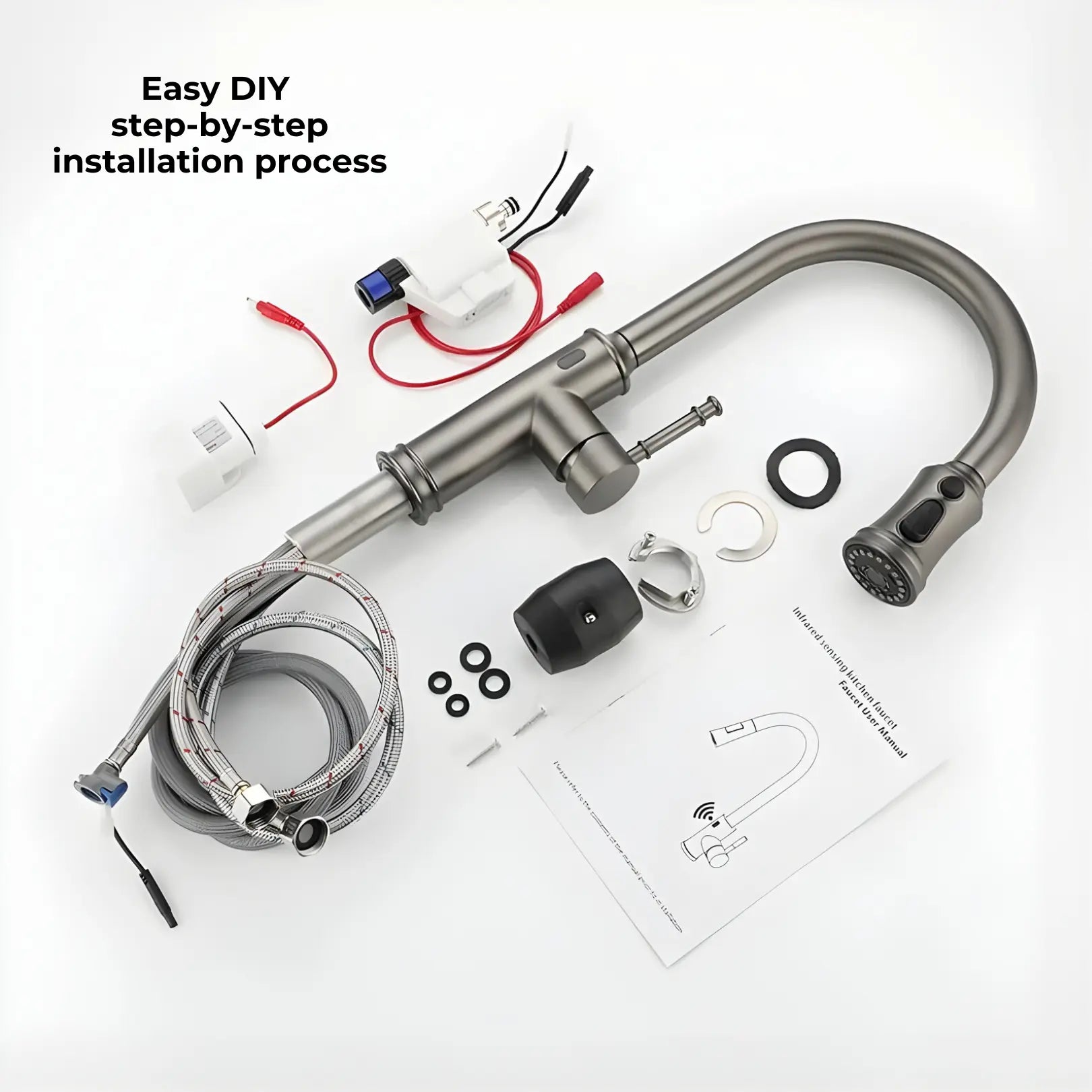 Manu Touchless Pull-Down Kitchen Tap