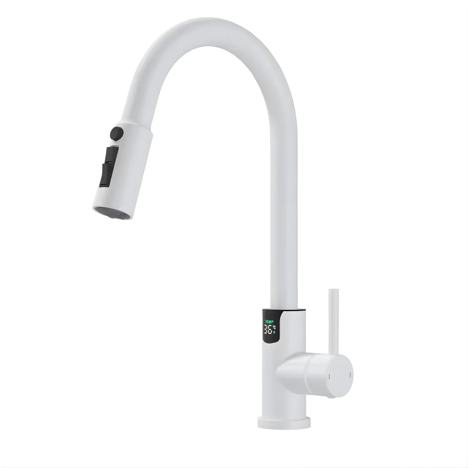 Mulle Pull-Down LED Temperature Display Kitchen Tap