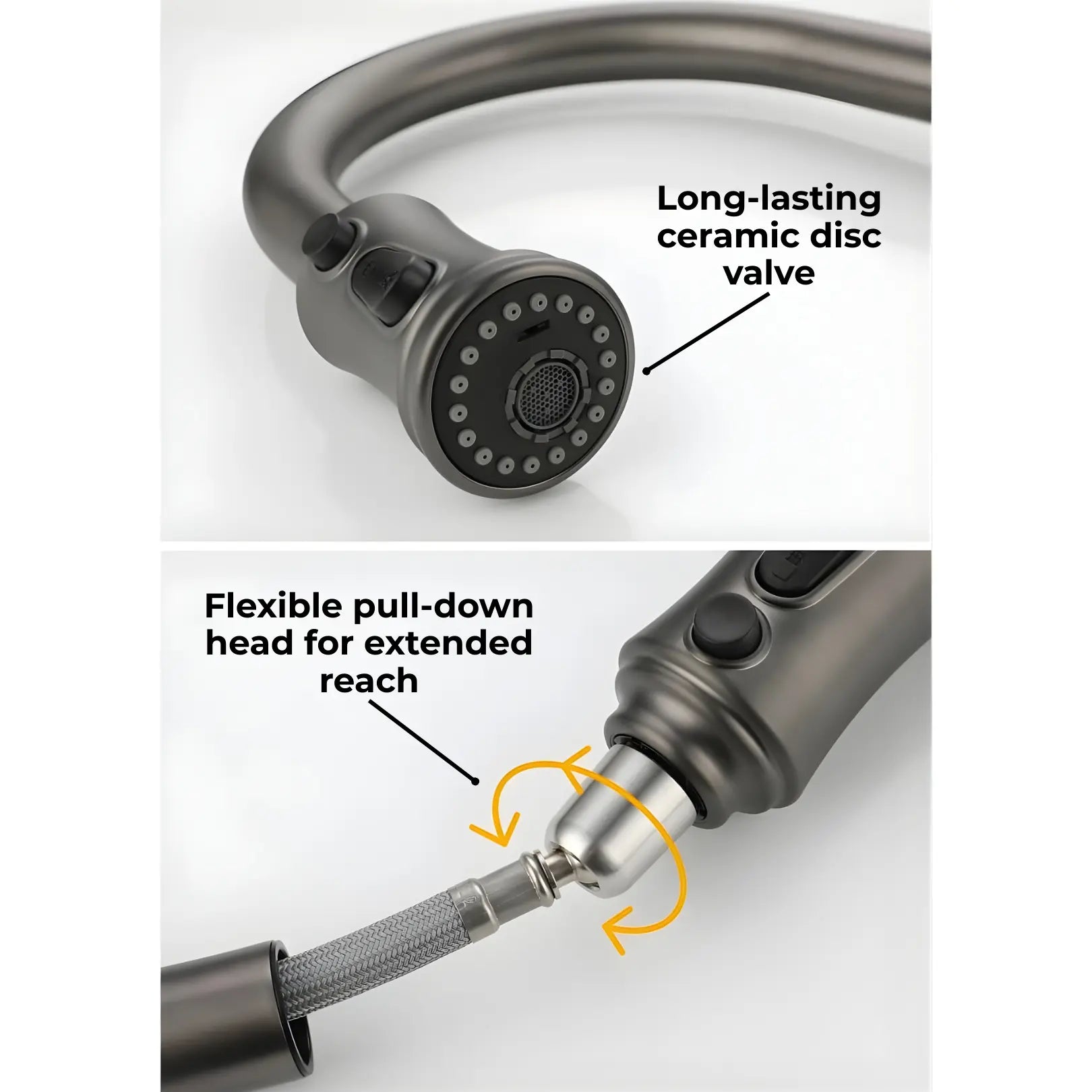 Manu Touchless Pull-Down Kitchen Tap